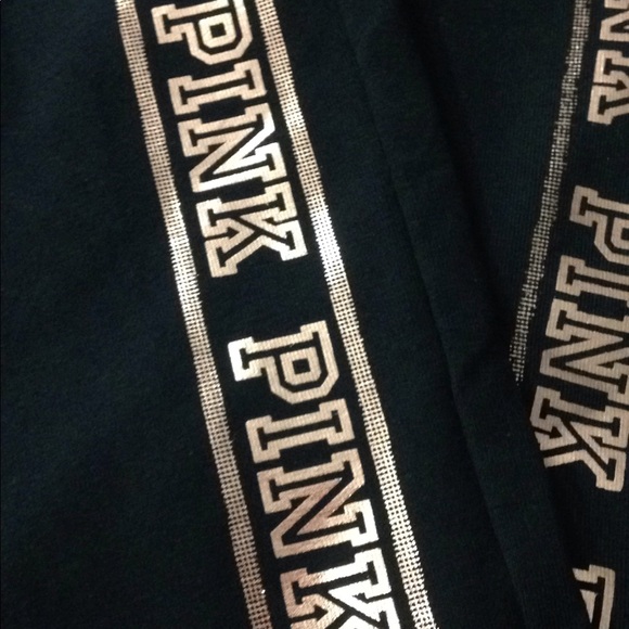 😍️Pink bling flat waist cotton yoga pants😍 - Picture 4 of 5